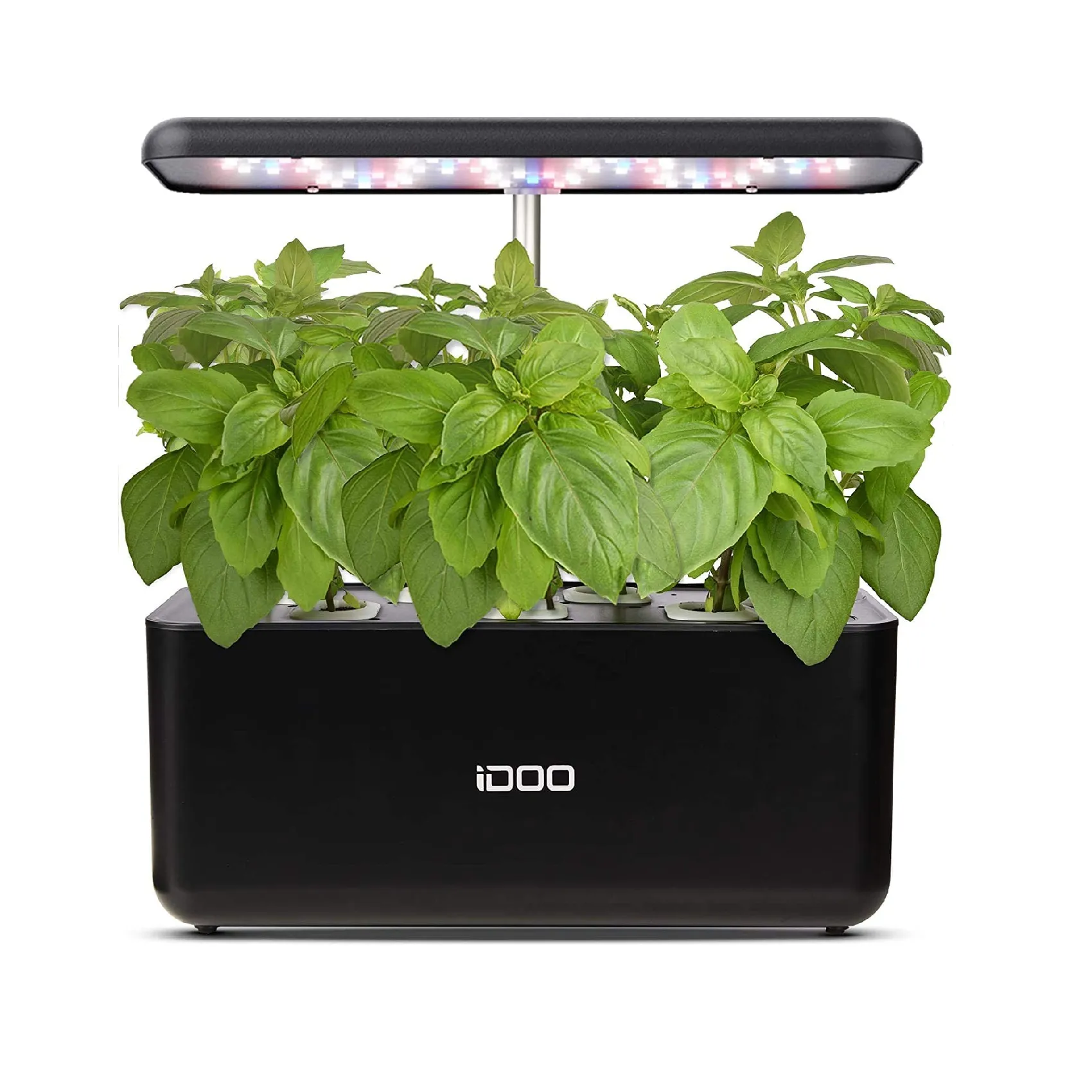 iDOO Hydroponics Growing System | 7Pods Mini Herb Garden with Pump System | Germination Kit with LED Light