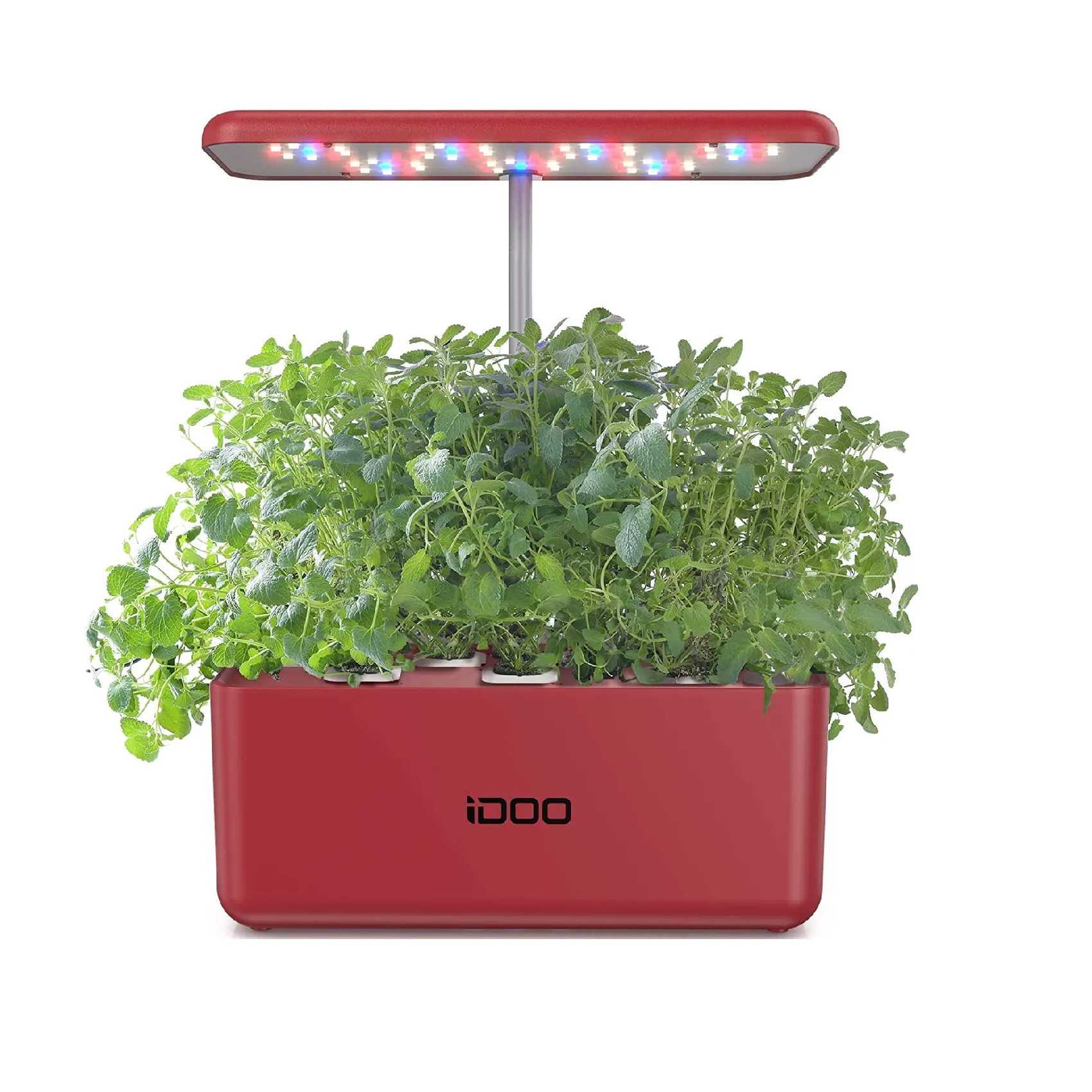 iDOO Hydroponics Growing System | 7Pods Mini Herb Garden with Pump System | Germination Kit with LED Light