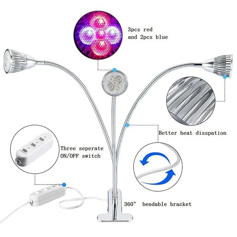 Indoor LED Growth Light for Plants Hydroponics