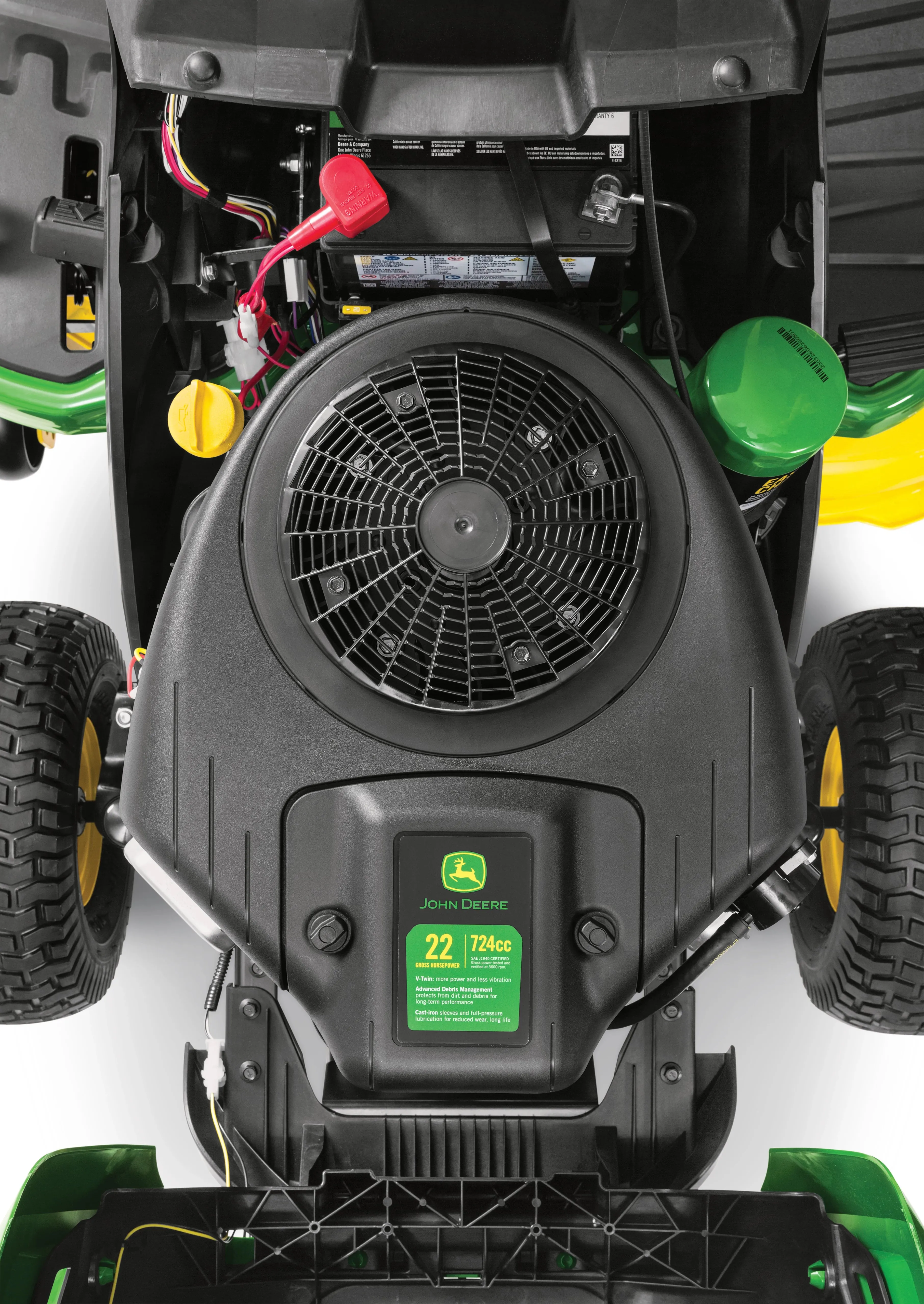 John Deere S130 22HP 42" Ride-on Mower