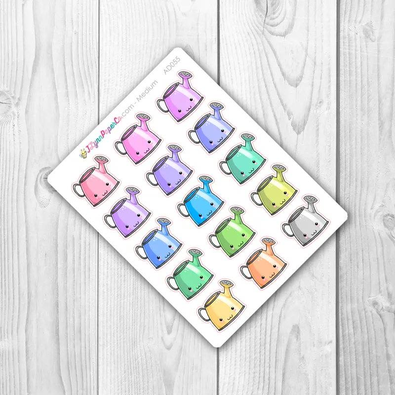 Kawaii Watering Can Deco Stickers | AD055