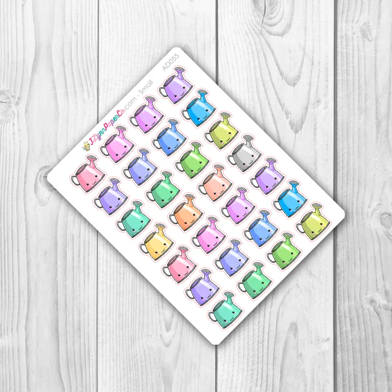 Kawaii Watering Can Deco Stickers | AD055