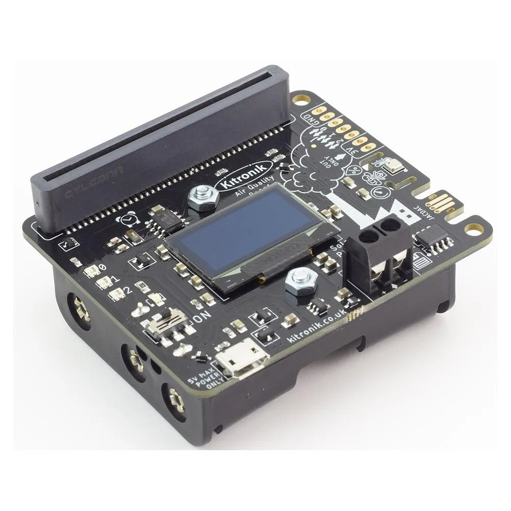 Kitronik Micro:bit Air Quality and Environmental Sensor Board - Advanced Monitoring and Data Logging