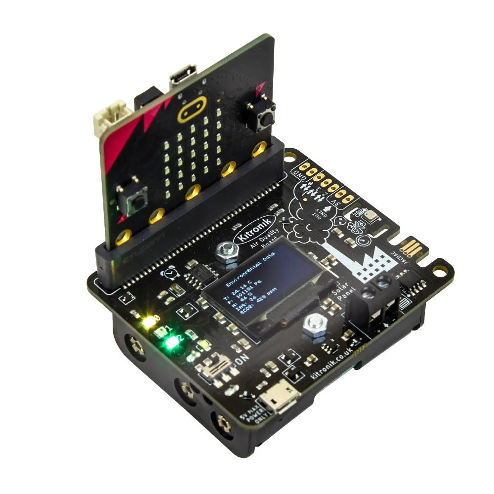 Kitronik Micro:bit Air Quality and Environmental Sensor Board - Advanced Monitoring and Data Logging