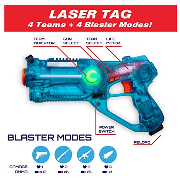 Laser Launchers Laser Tag Drone Target Set - 2 Player Pack - Ages 6 