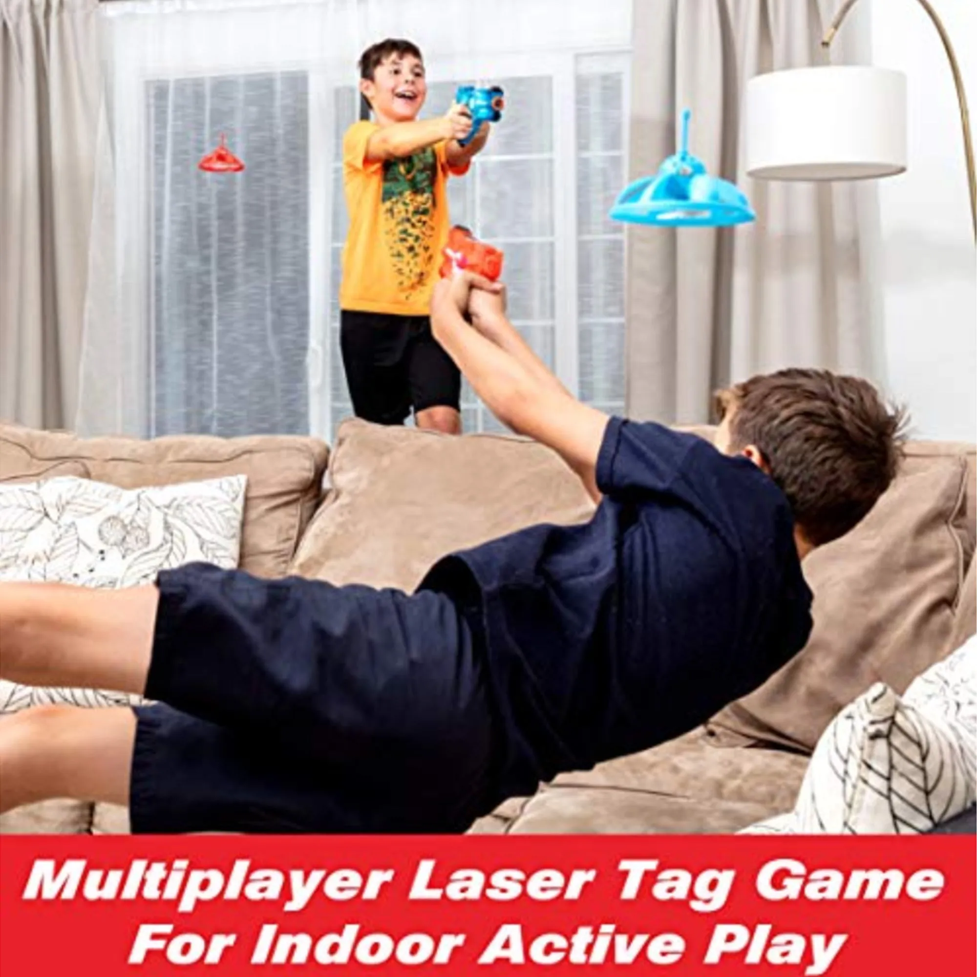 Laser Launchers Laser Tag Drone Target Set - 2 Player Pack - Ages 6 