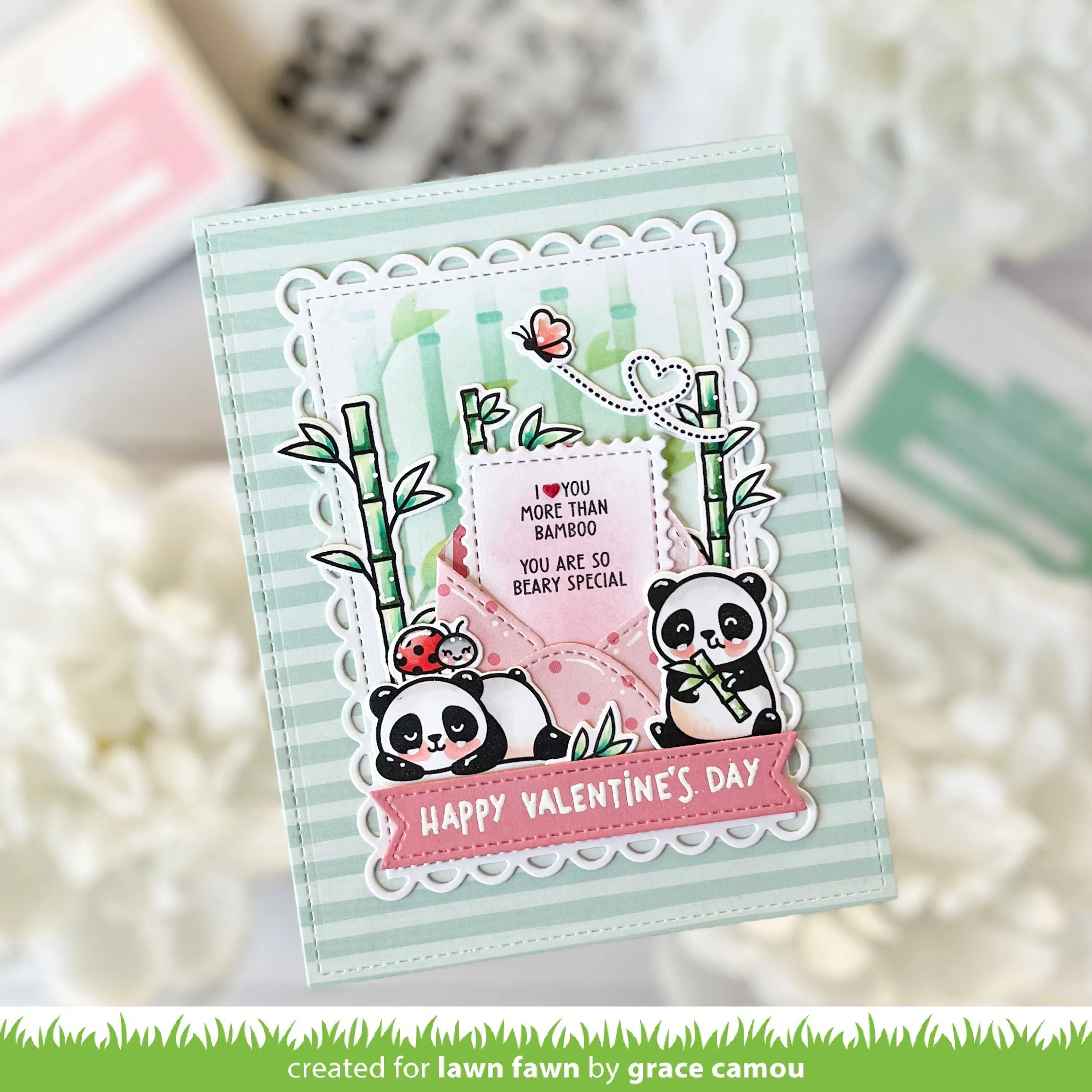 LAWN FAWN: I Heart Pandas | Lawn Cuts Die