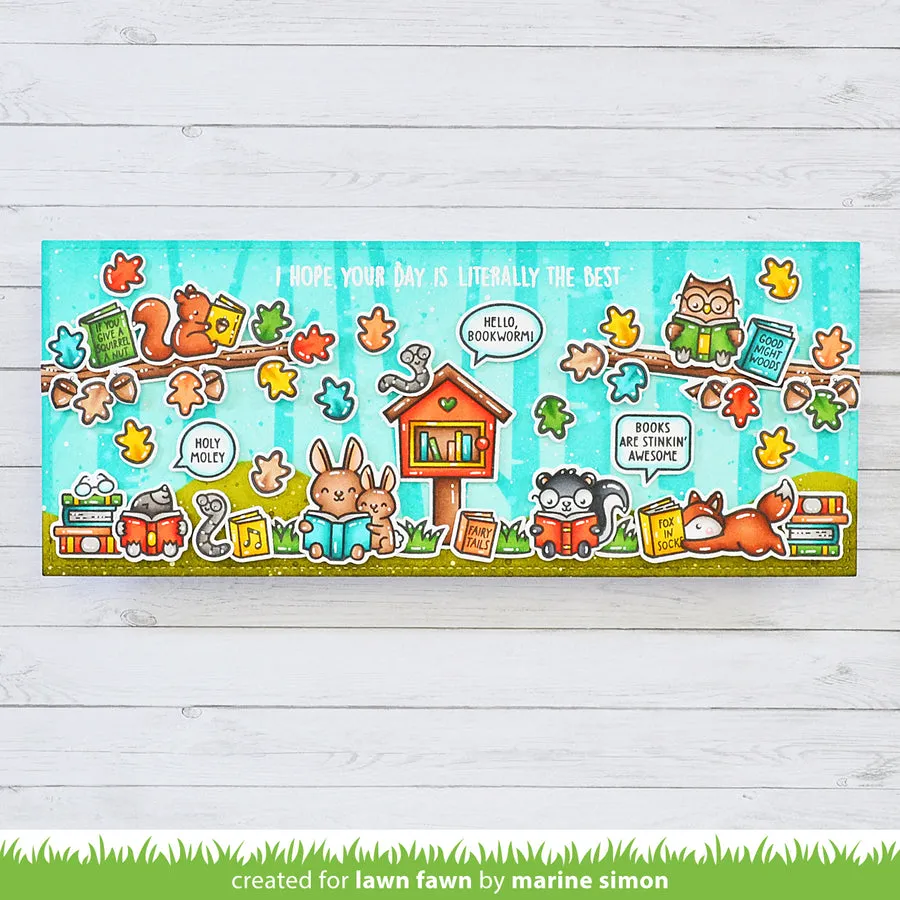 LAWN FAWN: Little Woodland Library | Lawn Cuts Die