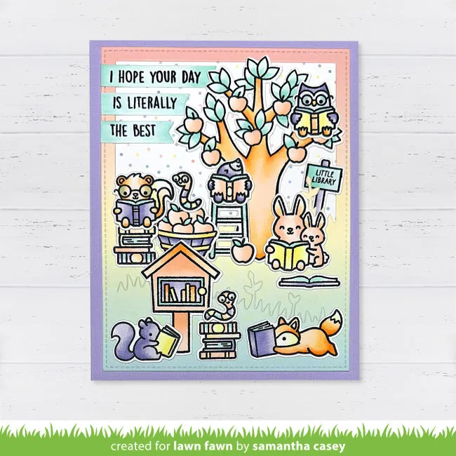 LAWN FAWN: Little Woodland Library | Lawn Cuts Die