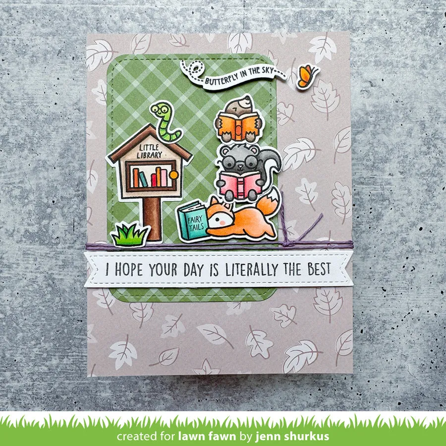 LAWN FAWN: Little Woodland Library | Lawn Cuts Die