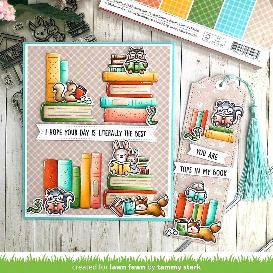 LAWN FAWN: Little Woodland Library | Lawn Cuts Die