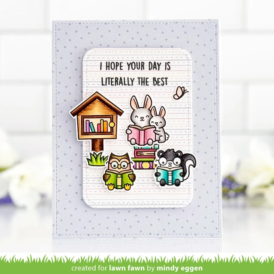 LAWN FAWN: Little Woodland Library | Lawn Cuts Die