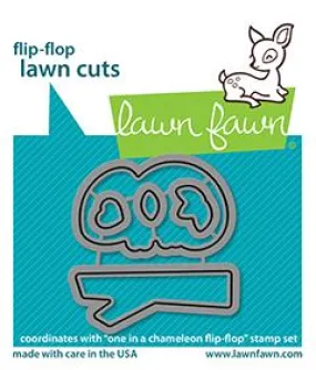 LAWN FAWN: One in a Chameleon Flip-Flop | Lawn Cuts Die