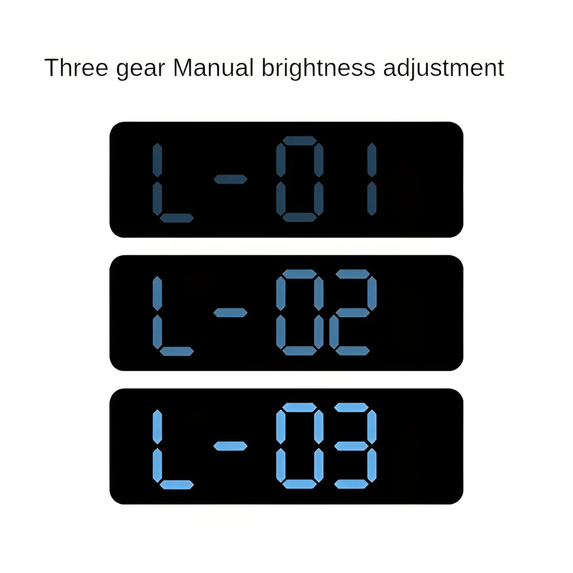 Led Digital Display Clock With Alarm/Time/Calendar/Temperature Humidity Si-109 Blue