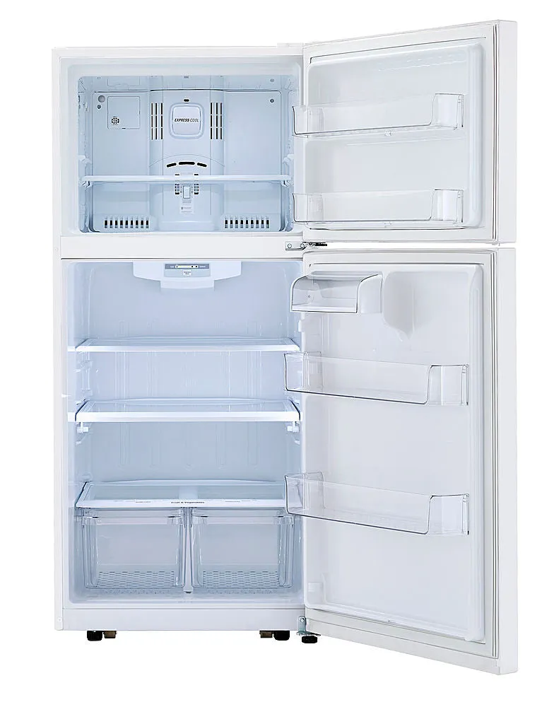 LG - 20.2 Cu. Ft. Top-Freezer Refrigerator - White LTCS20020W