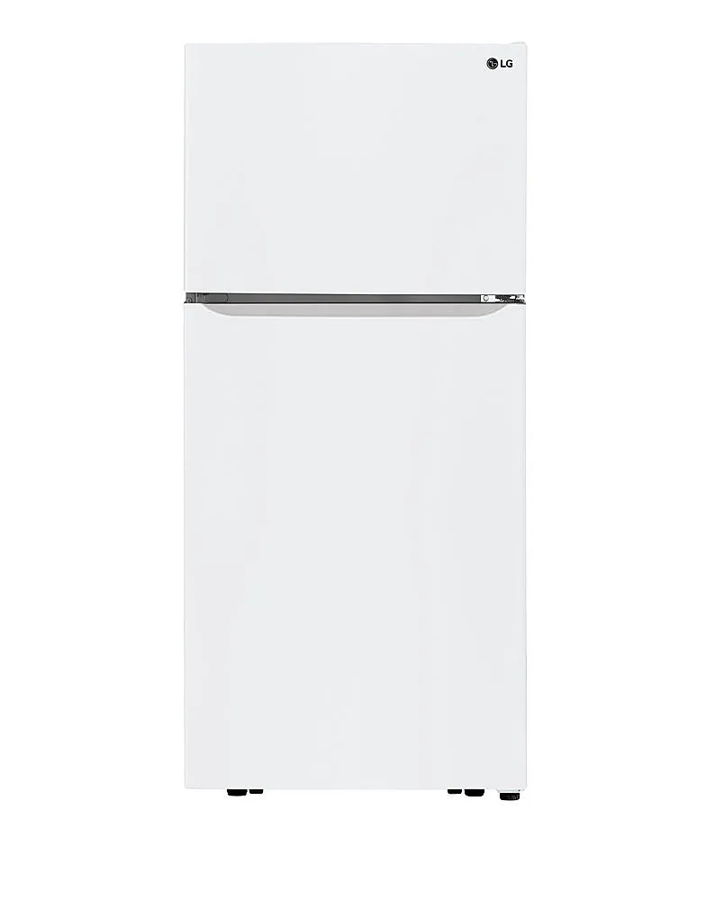 LG - 20.2 Cu. Ft. Top-Freezer Refrigerator - White LTCS20020W