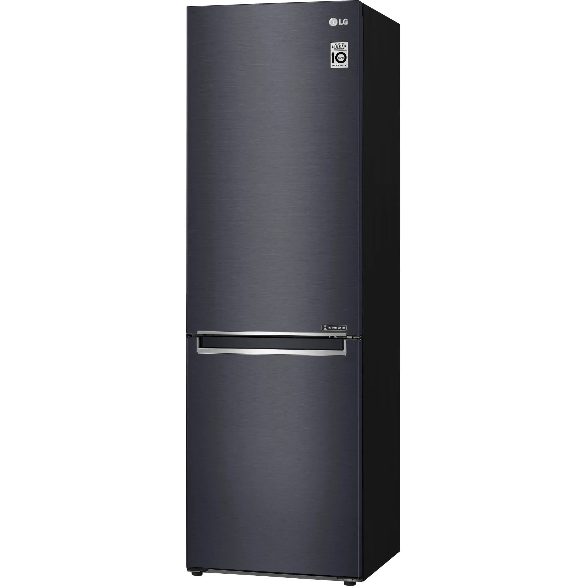 LG Bottom Mount Fridge (LBNC12241P) - Black Stainless