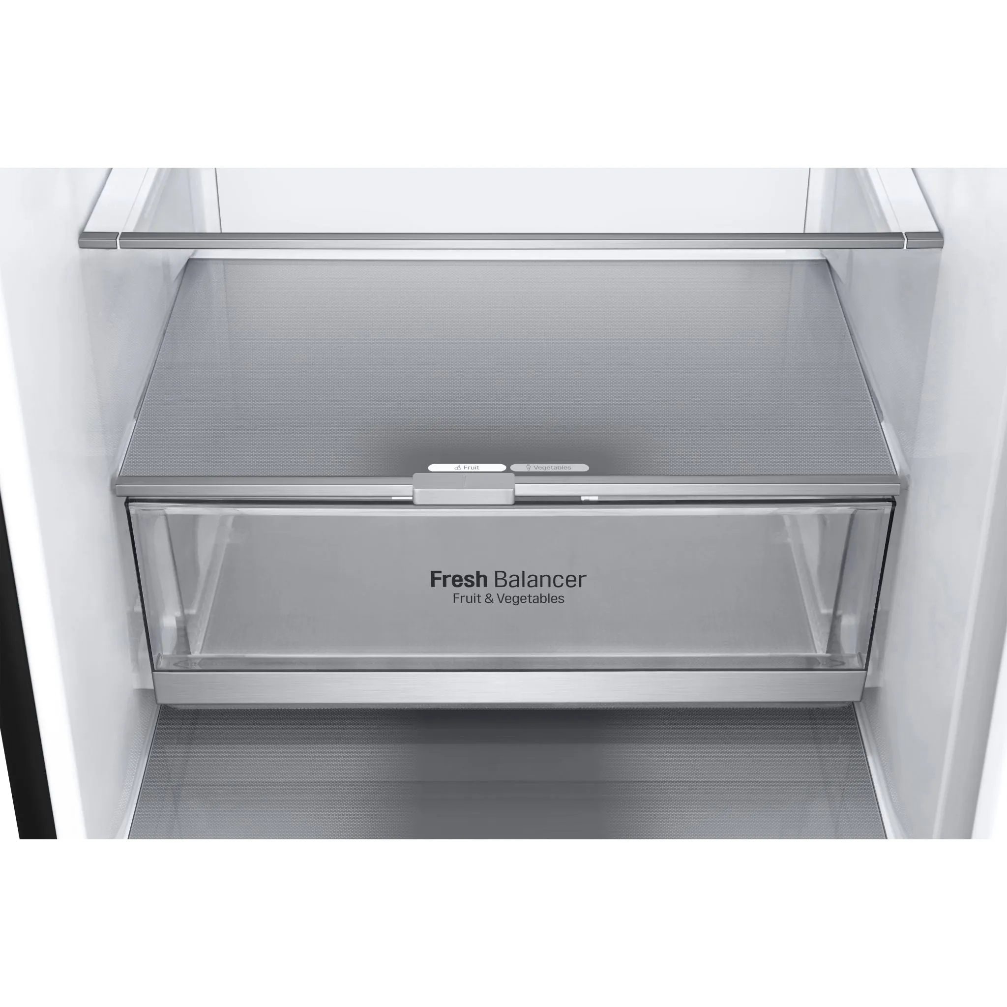 LG Bottom Mount Fridge (LBNC12241P) - Black Stainless