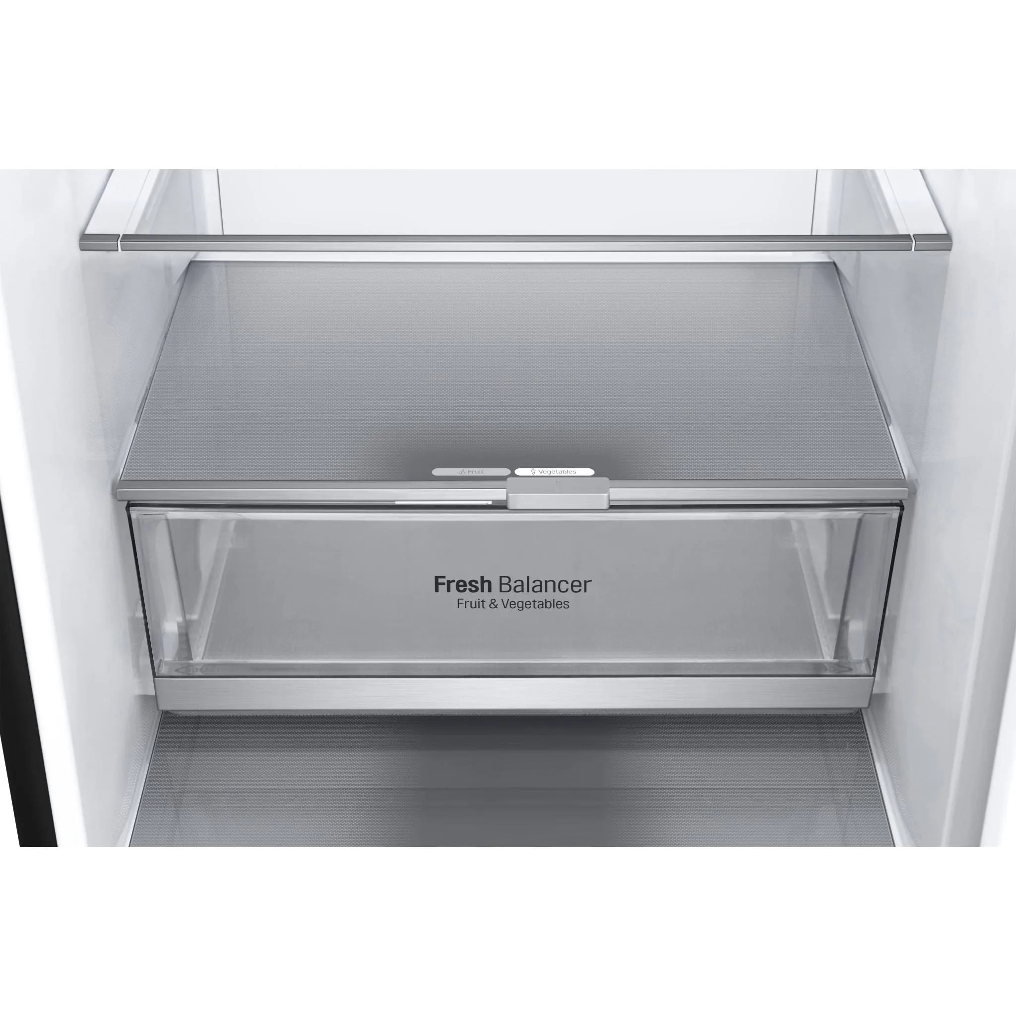 LG Bottom Mount Fridge (LBNC12241P) - Black Stainless
