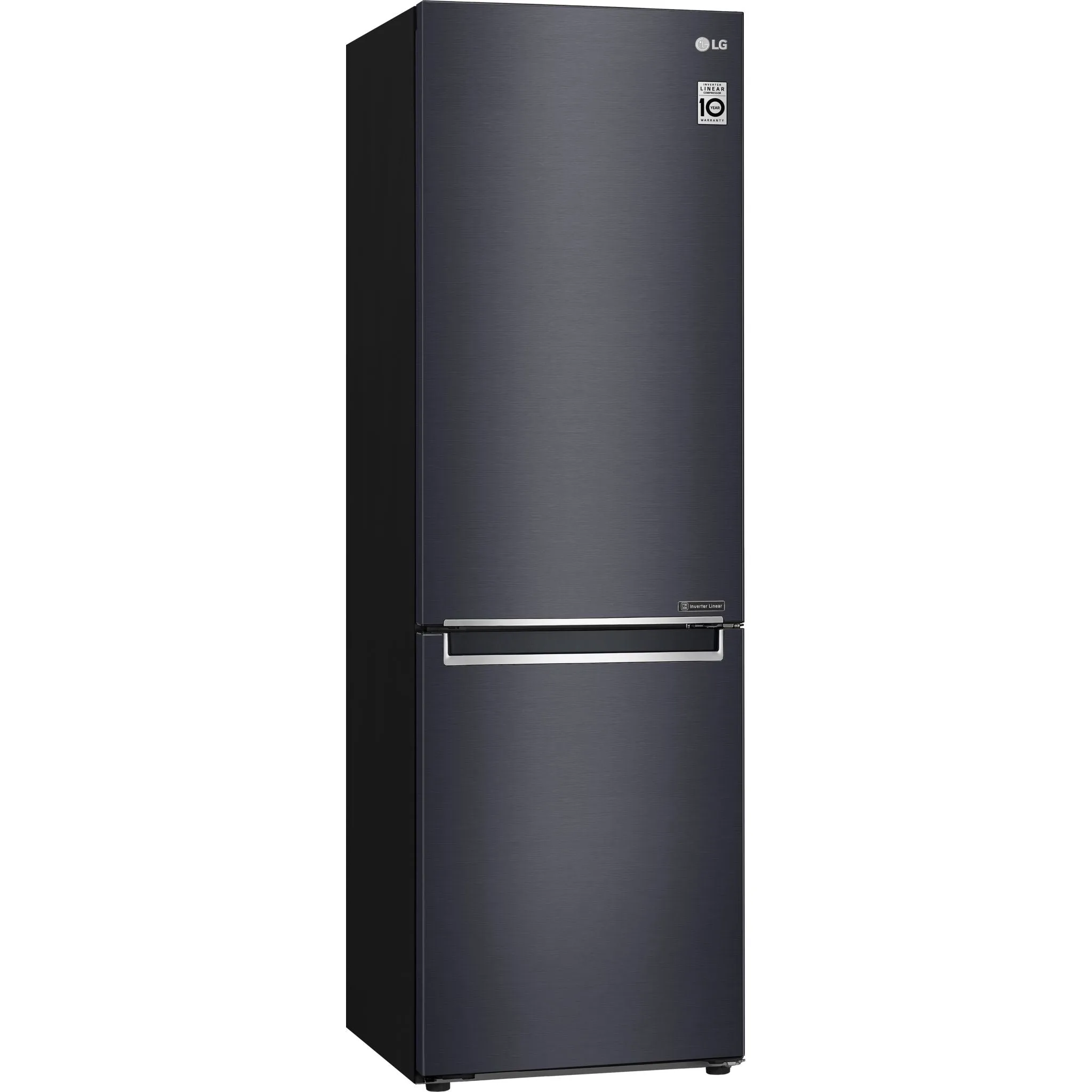 LG Bottom Mount Fridge (LBNC12241P) - Black Stainless
