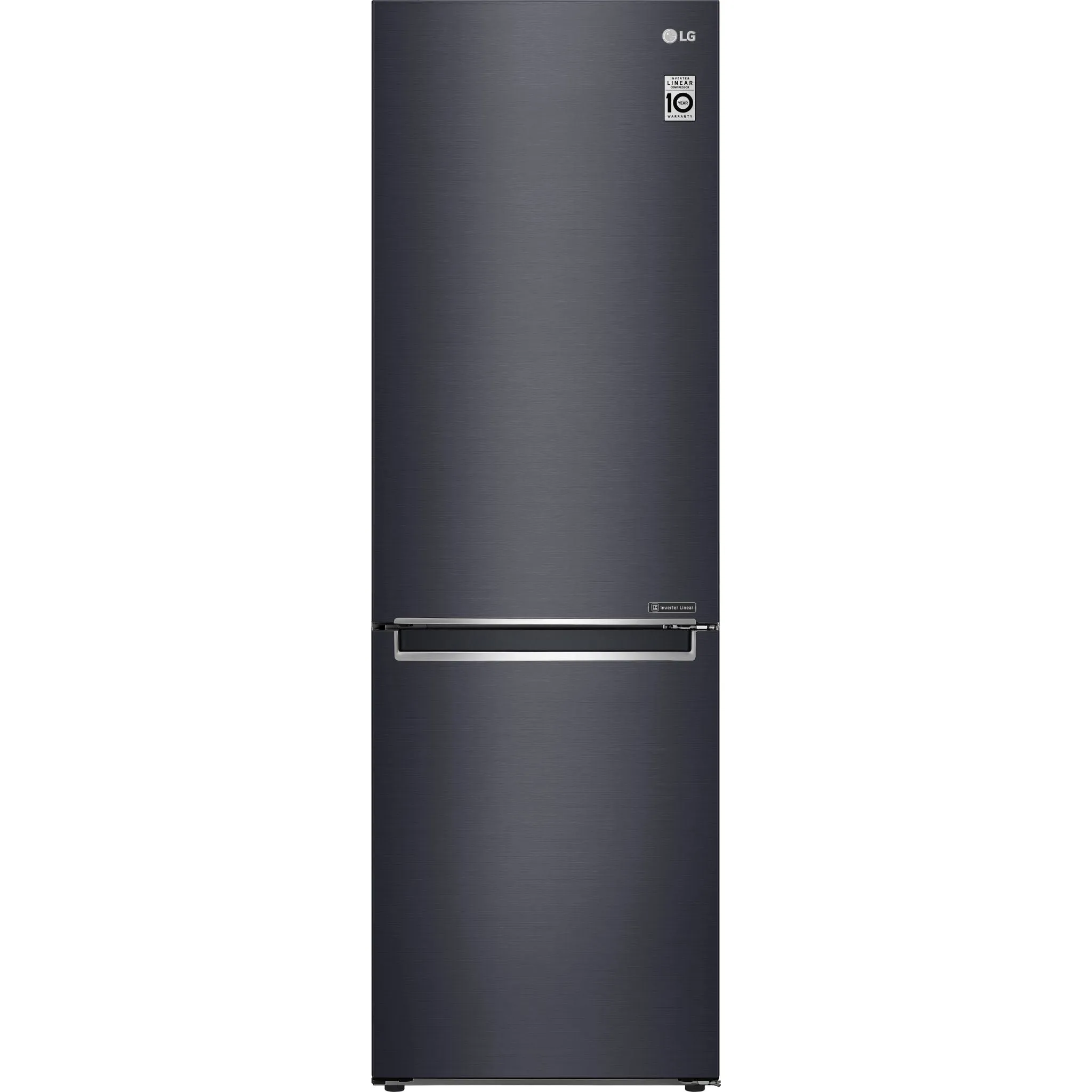 LG Bottom Mount Fridge (LBNC12241P) - Black Stainless