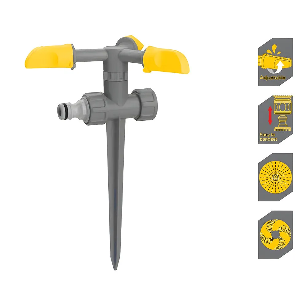 Lotus 3-Arm Garden Rotating Sprinkler (LTGT3VRX)