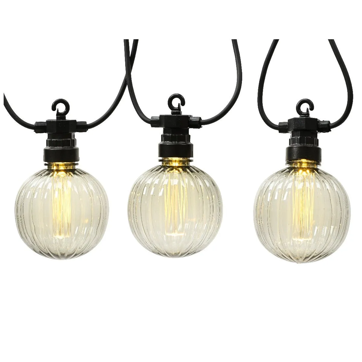 Lumineo 10 LED Clear Outdoor Connectable Party Lights (4.5m)