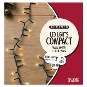 Lumineo 1000 Warm White & Classic Warm LED Compact Lights (22.5m)