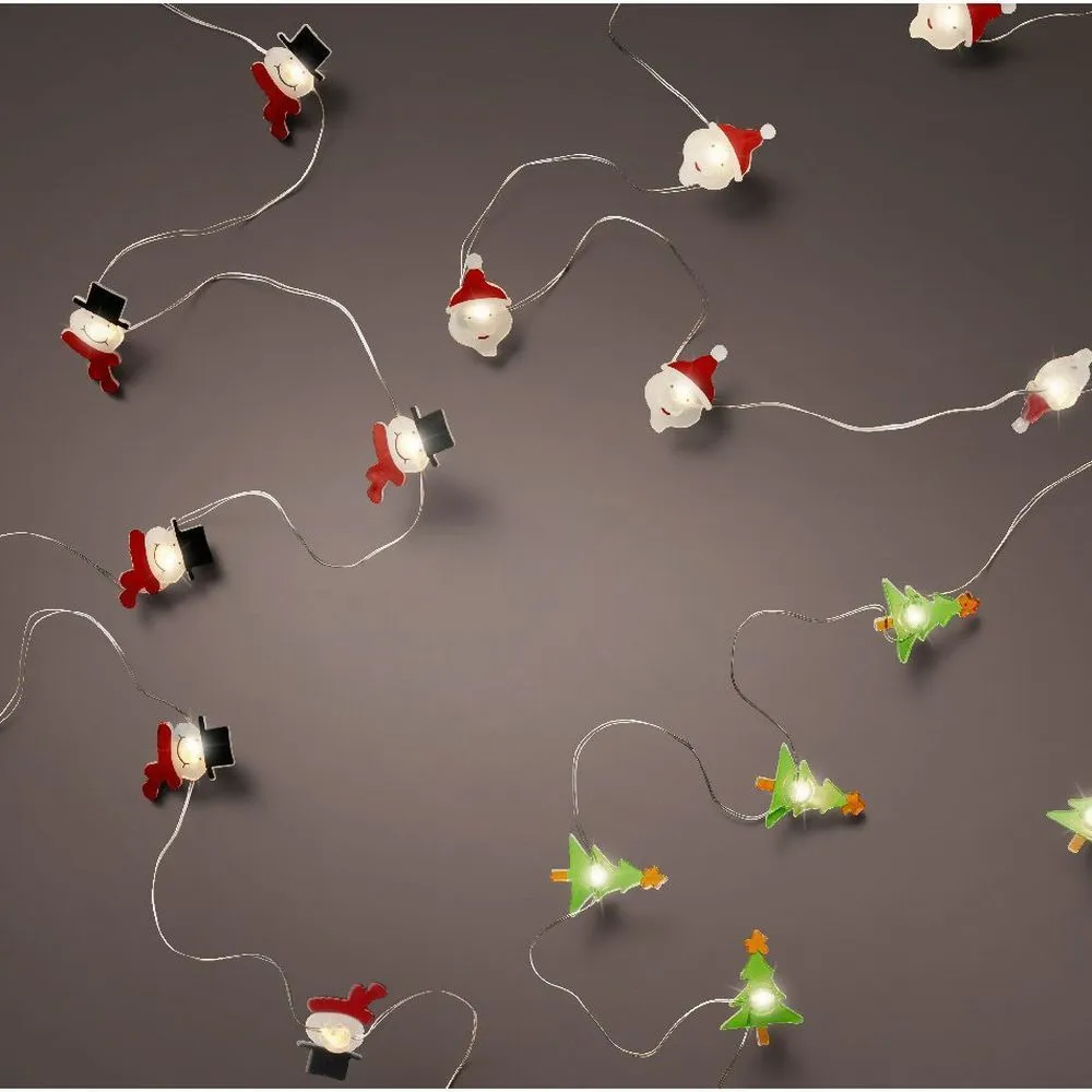 Lumineo 20 Warm White Micro LED Christmas Character String Lights (Choice of 3) (1.9m)