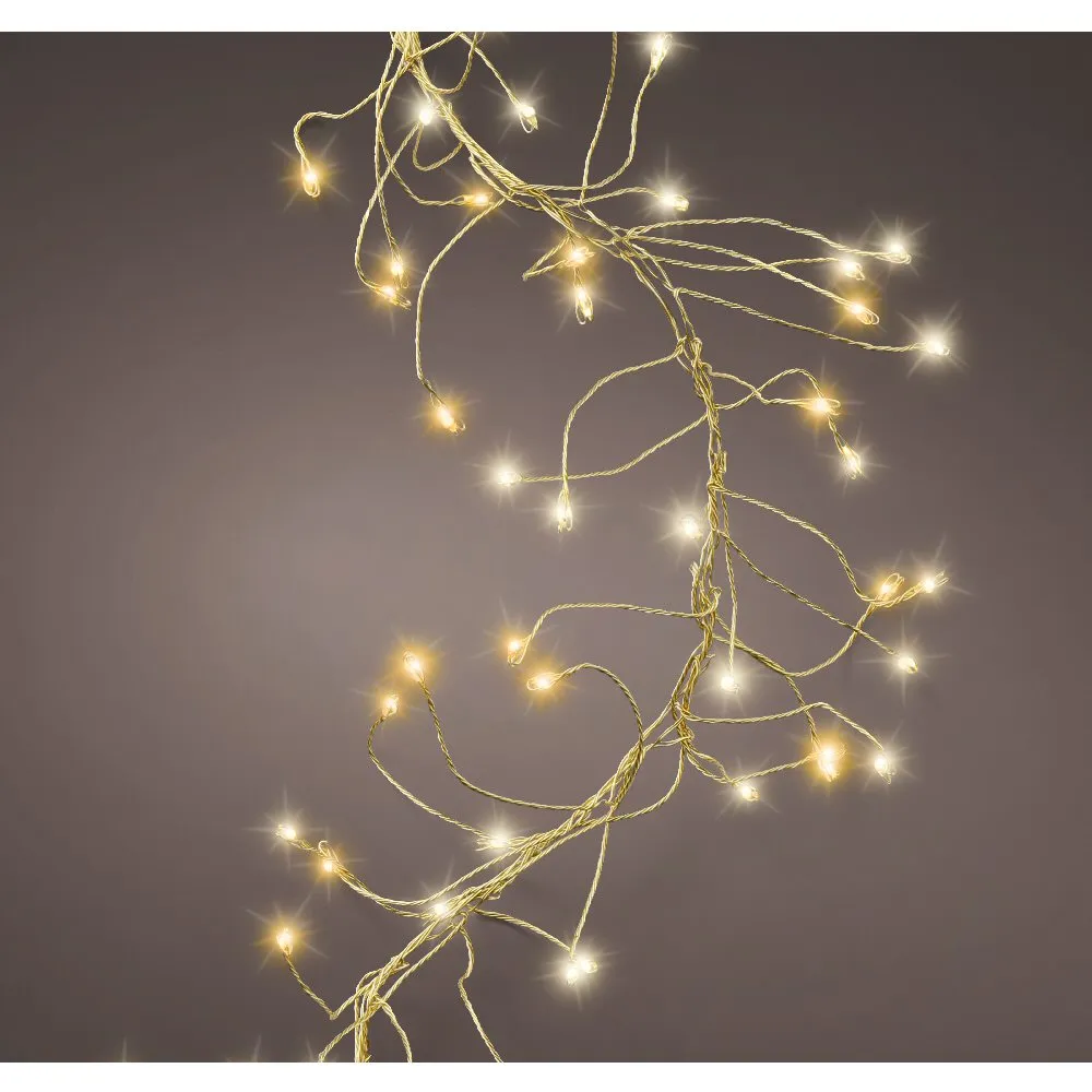 Lumineo 480 Warm White & Classic Warm LED Cluster Twinkle Micro Wire Lights (3m)