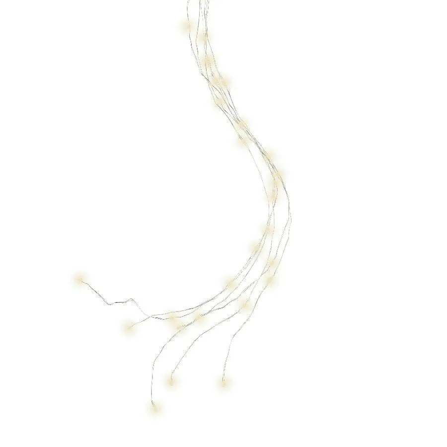 Lumineo 60 Warm White Micro LED Battery Operated Bunch Lights (80cm)