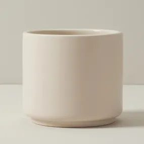 MEDIUM PLANTER POT, BISQUE