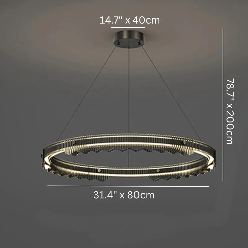 Menorah Round Chandelier