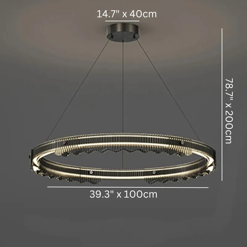 Menorah Round Chandelier