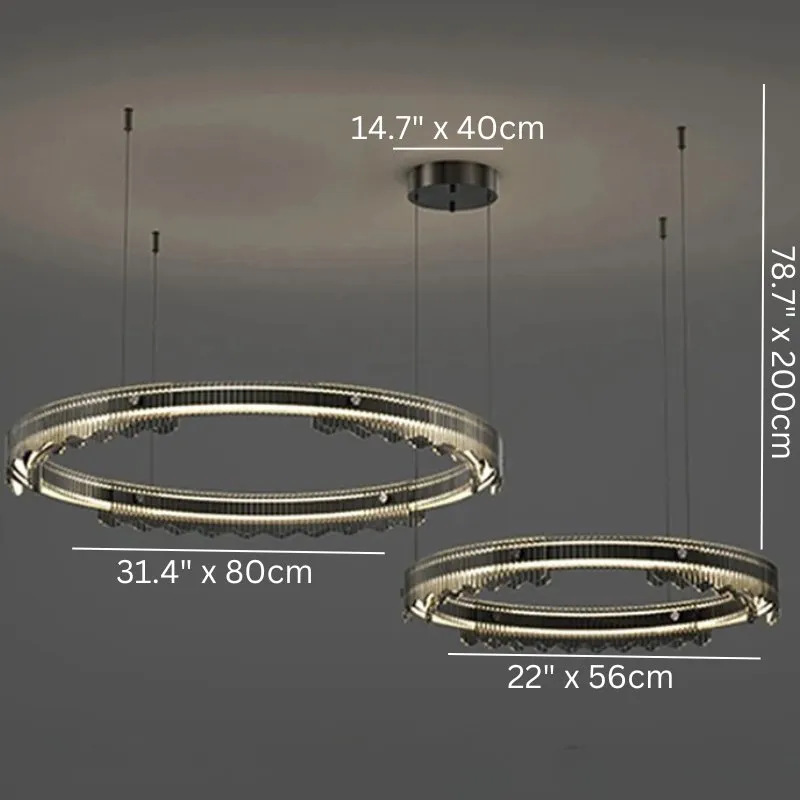 Menorah Round Chandelier