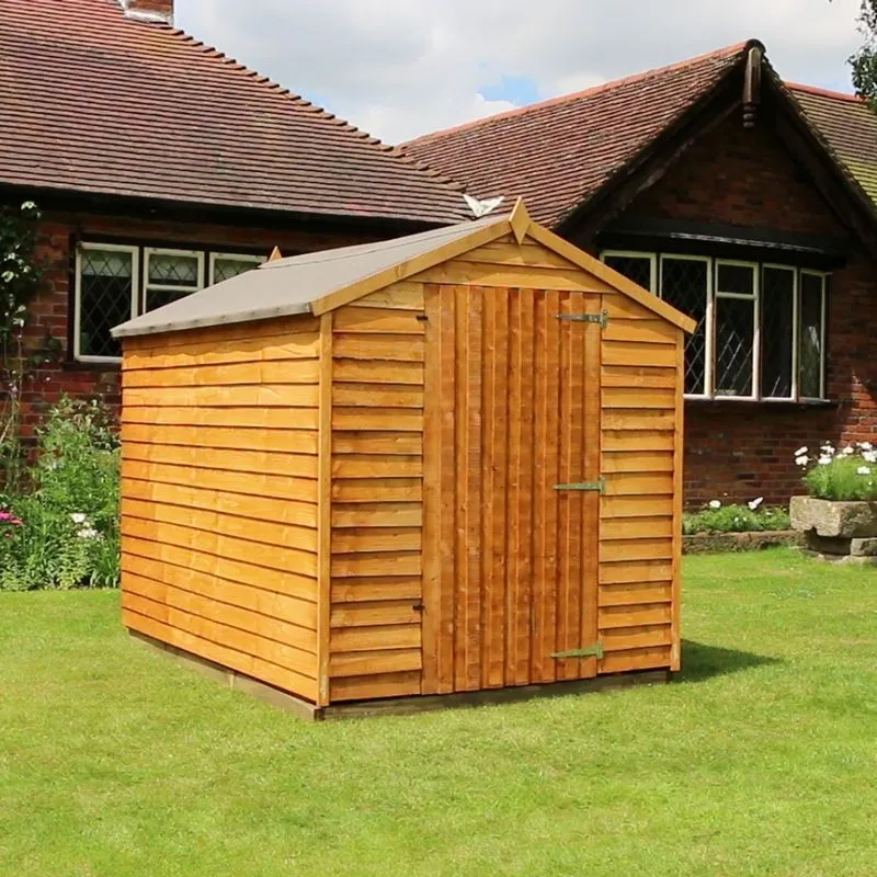 Mercia 6' 3" x 7' 10" Apex Shed - Budget Dip Treated Overlap