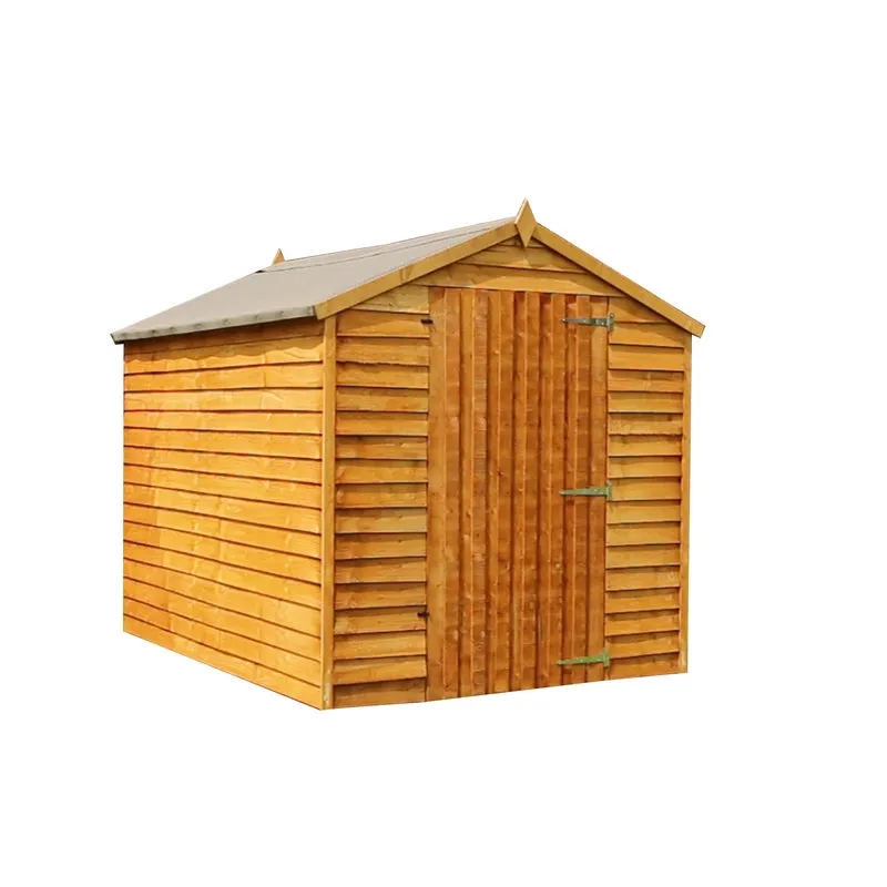 Mercia 6' 3" x 7' 10" Apex Shed - Budget Dip Treated Overlap