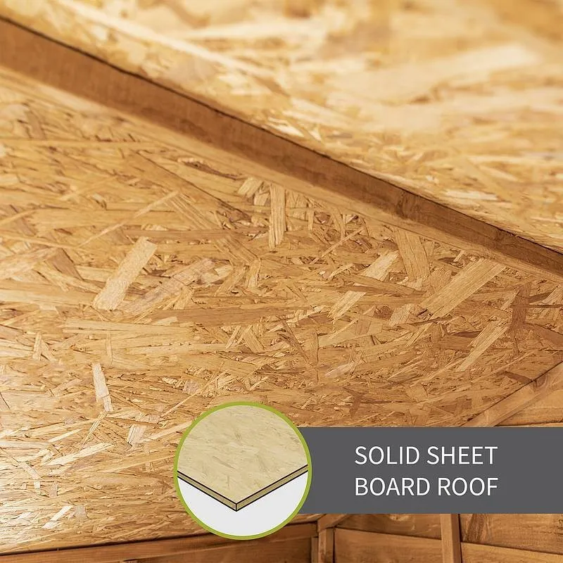 Mercia 7' 10" x 6' 3" Reverse Apex Shed - Budget Dip Treated Overlap