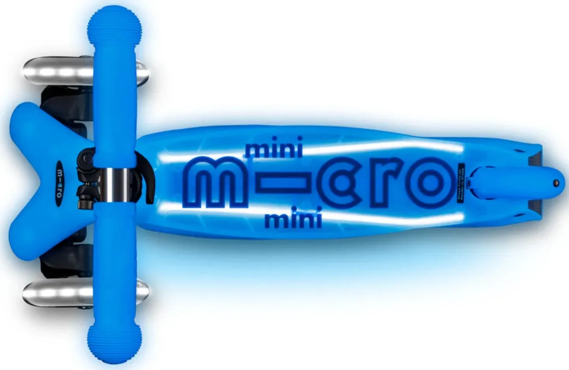 Micro Mini Glow Plus LED Arctic Blue Scooter