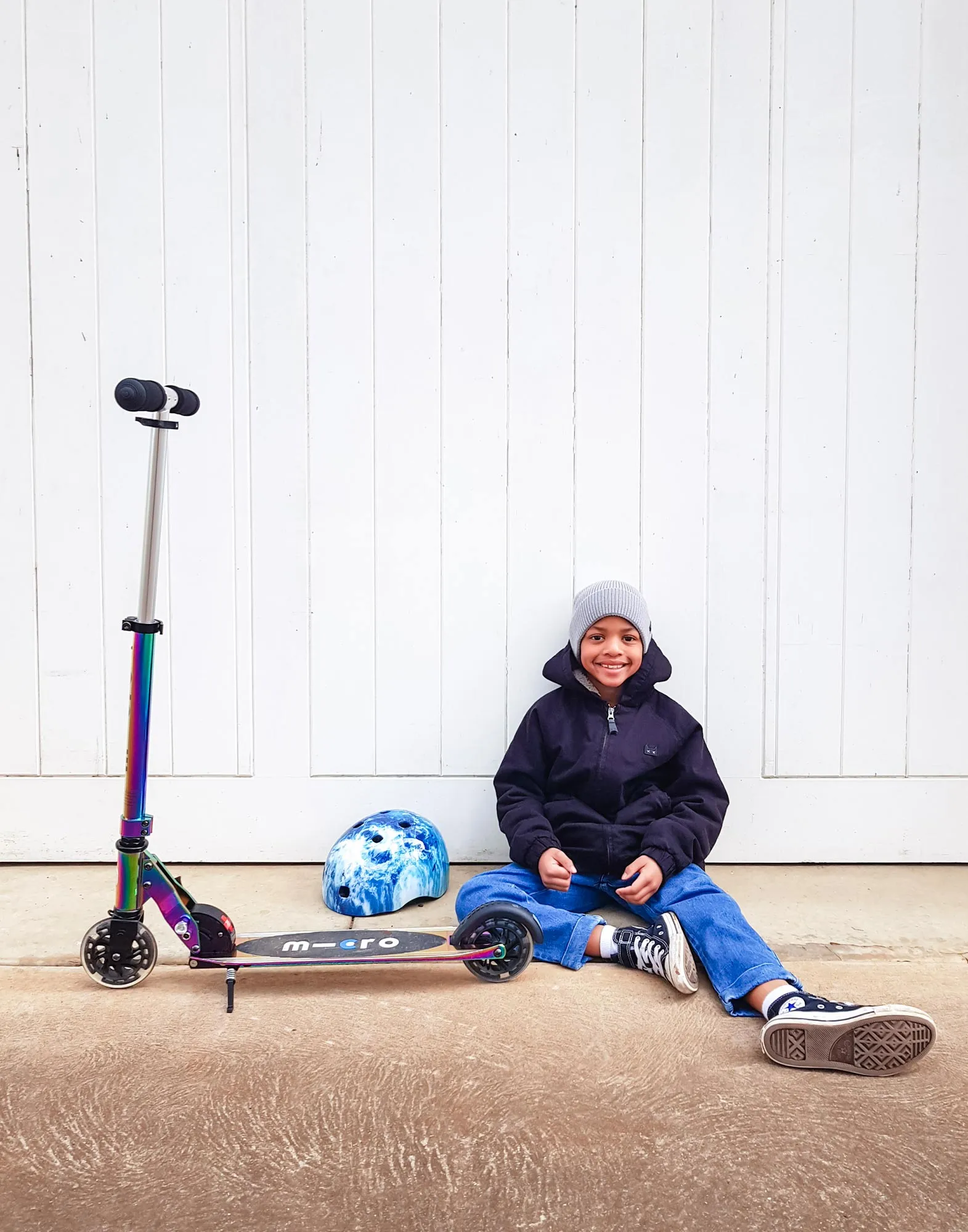 Micro Sprite Light Up Neochrome Scooter