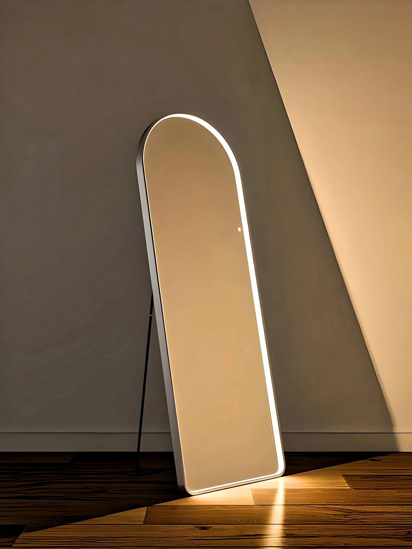 Modern LED Metal Standing  Mirror