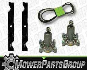 MowerPartsGroup D139 Ariens 46" Deck Rebuild Kit Replaces Spindles 21546238 Blades 21546611 Belt