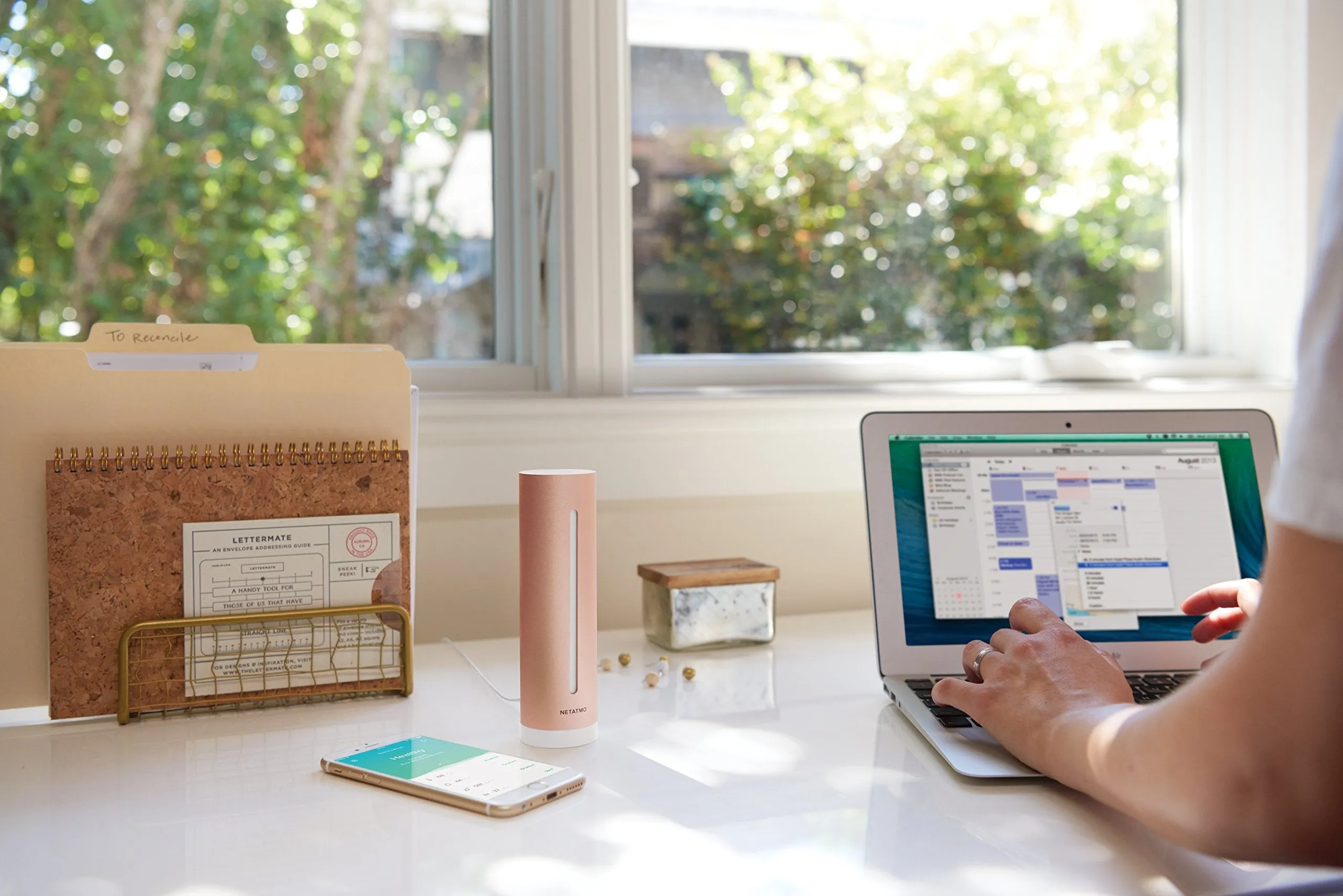 Netatmo Smart Indoor Air Quality Monitor (temperature, humidity, noise and CO2 sensors), NHC-UK