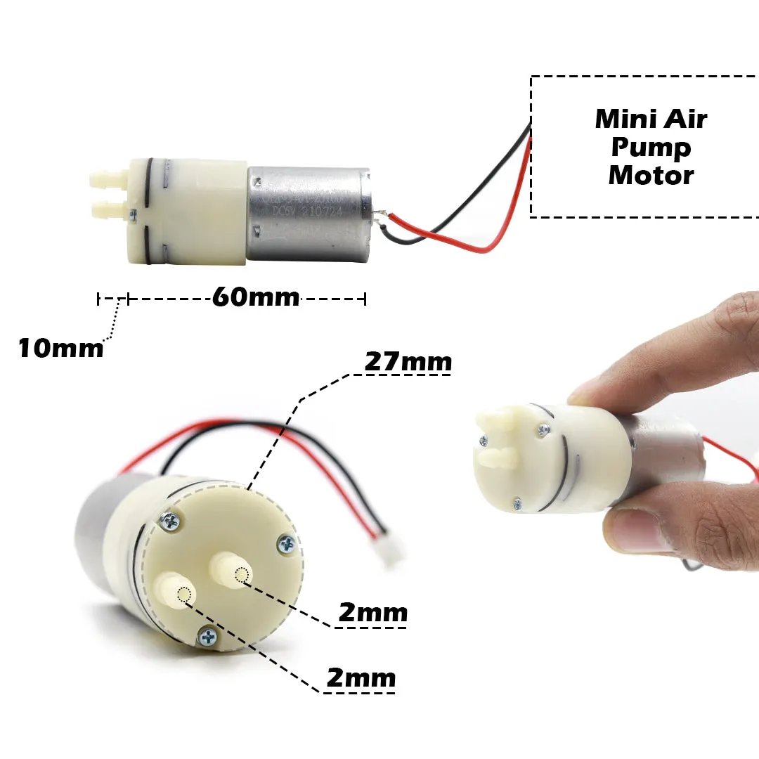 New: 6-12V RF-370 Mini Air Pump Motor for Pet Aquarium Tank