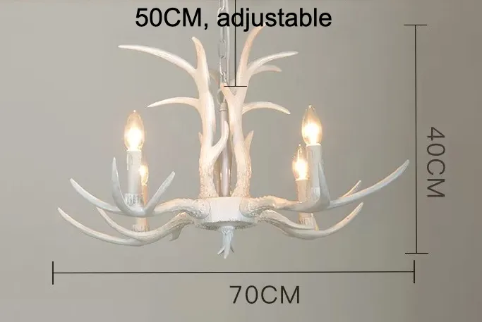 Nordic Faux Antler Chandelier