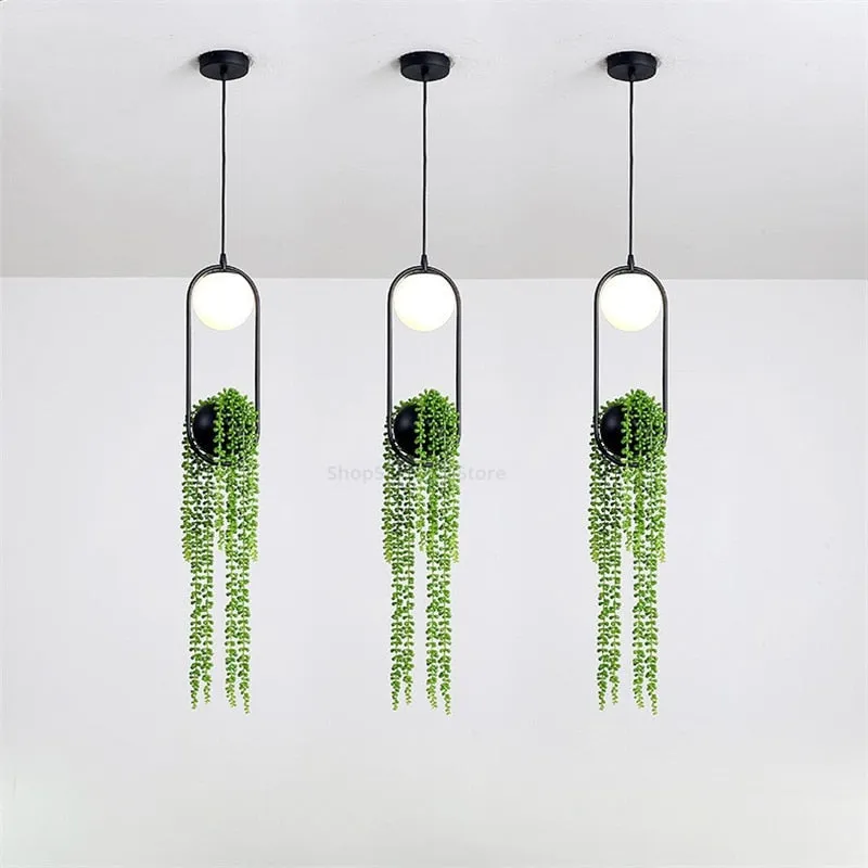 Nordic Modern LED Pendant Lights Plant Hanging Lamps/sky garden/skygarden london/skygarden/Wren - Sky Garden Planter Light