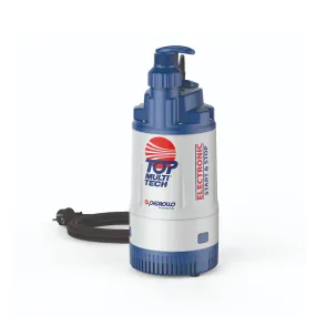 Pedrollo Top Multi-Tech 2 0.55kW Submersible Multistage High Head Pressure Pump with In-Built Pressure Manager (Max 80LPM/400kPa)