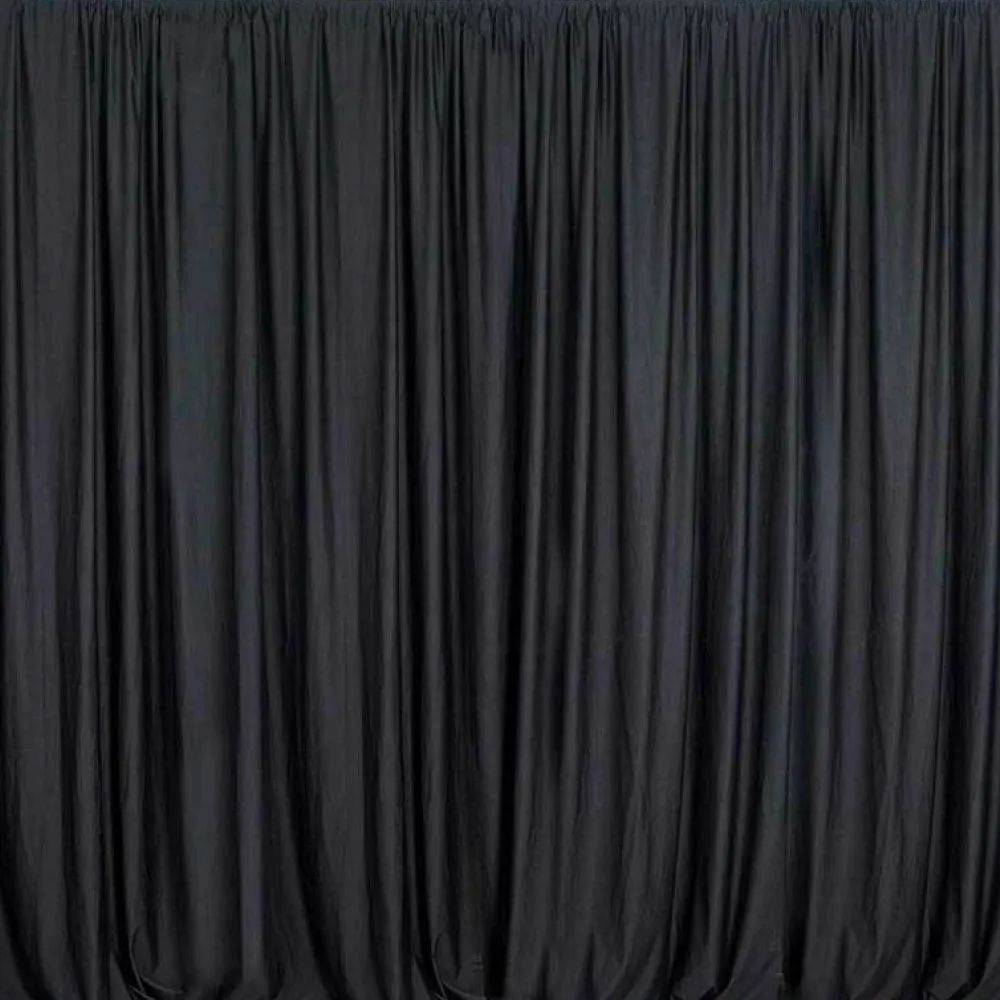 Pipe & Drape with Black Curtain