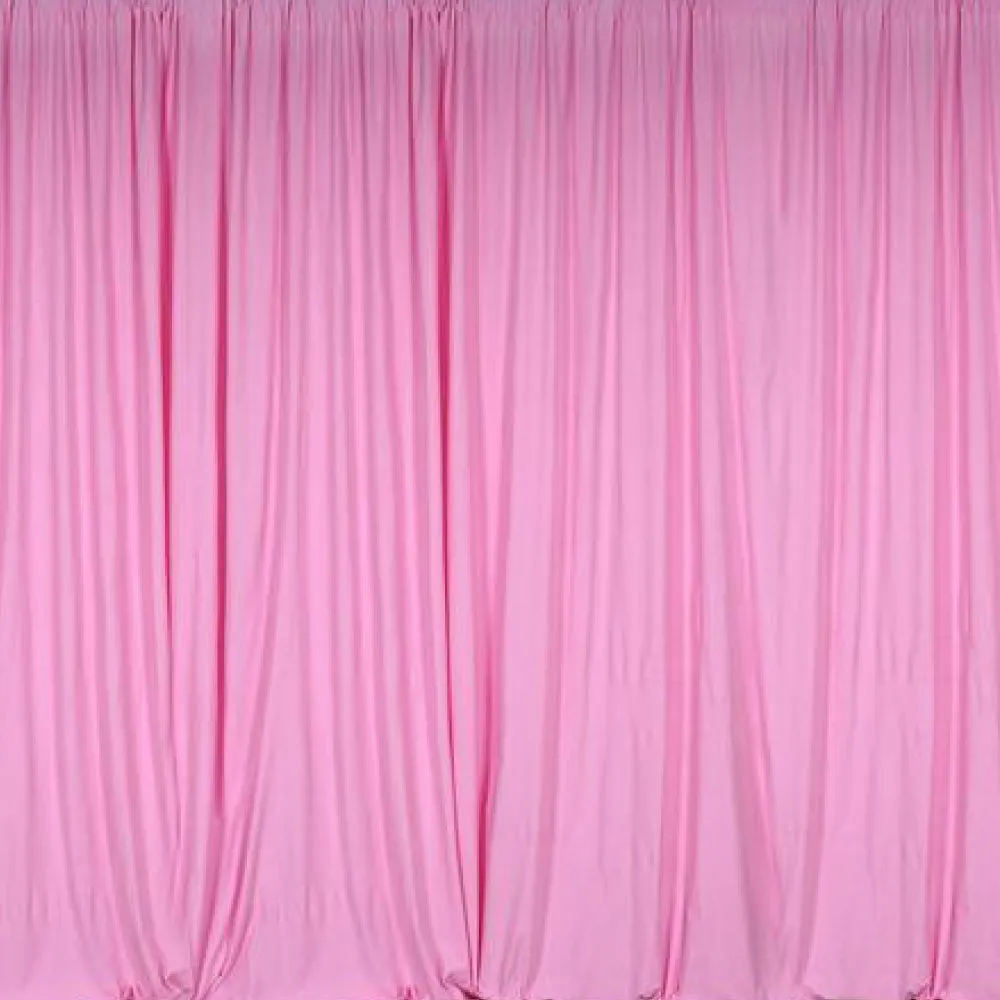Pipe & Drape with Light Pink Curtain