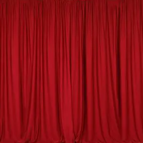 Pipe & Drape with Red Curtain